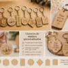 Llaveros de madera personalizados con grabado láser
