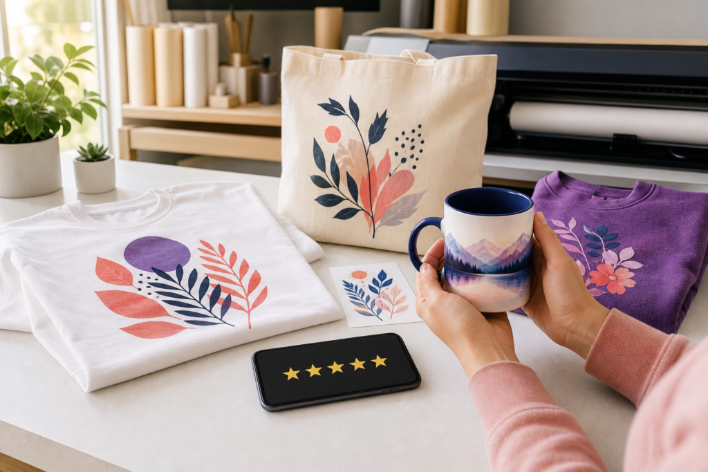 Prodotti personalizzati e valutazione a cinque stelle dei clienti
