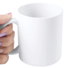 Taza personalizada blanca de cerámica para foto, texto o diseño